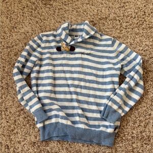 Janie & Jack Striped Blue and White Striped Nautical Sweater Size 6